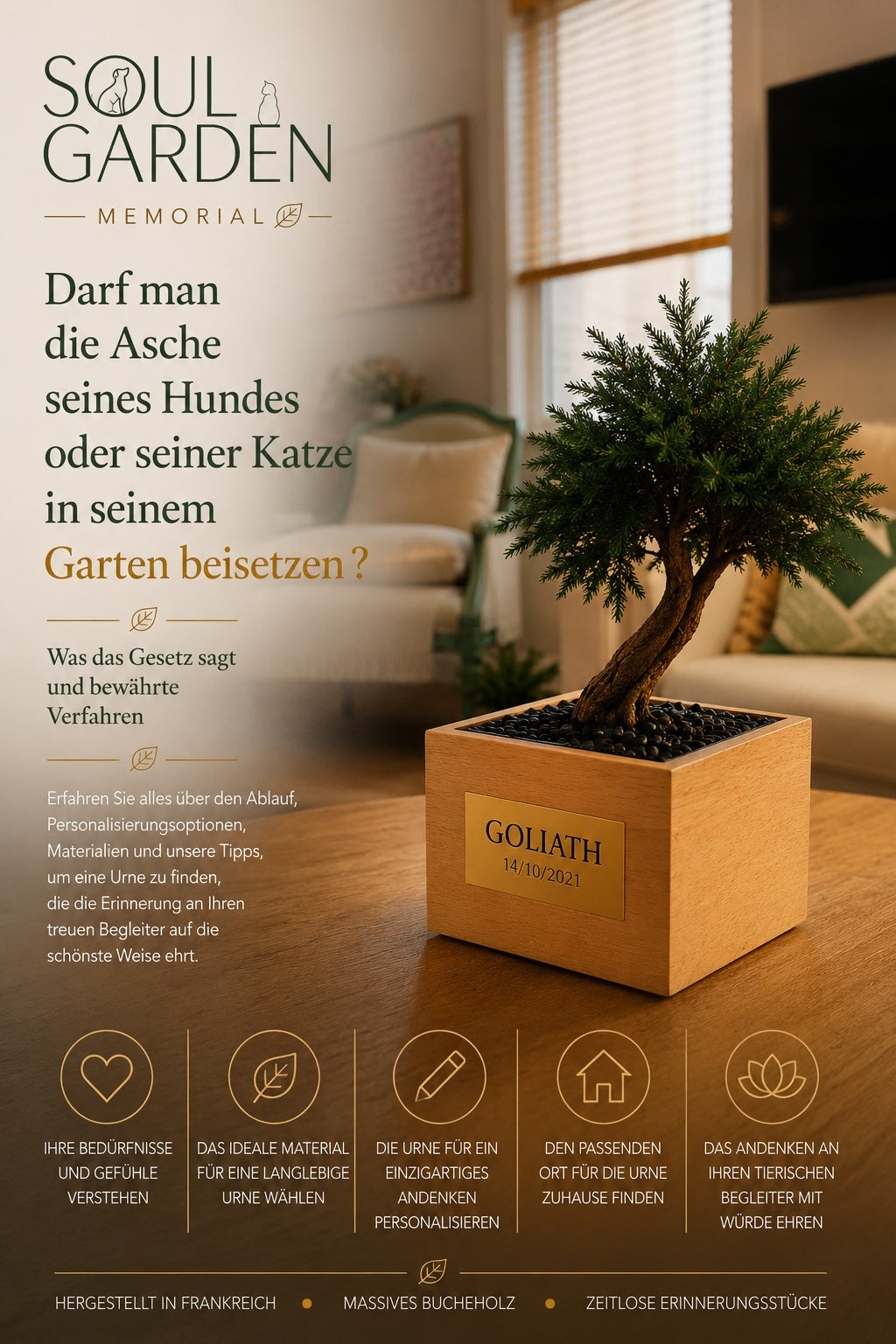 Darf man seinen Hund oder seine Katze im eigenen Garten begraben ?