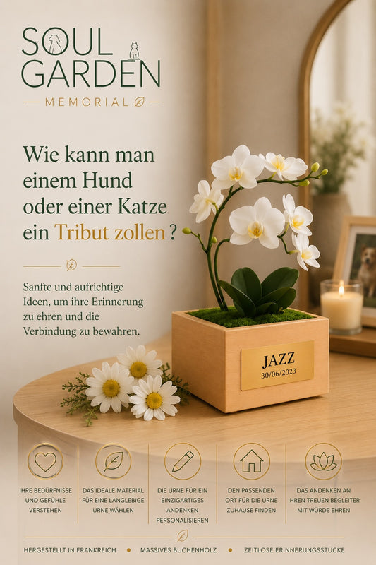SOUL GARDEN Ideen, um die Erinnerung an einen Hund oder eine Katze zu Hause zu ehren
