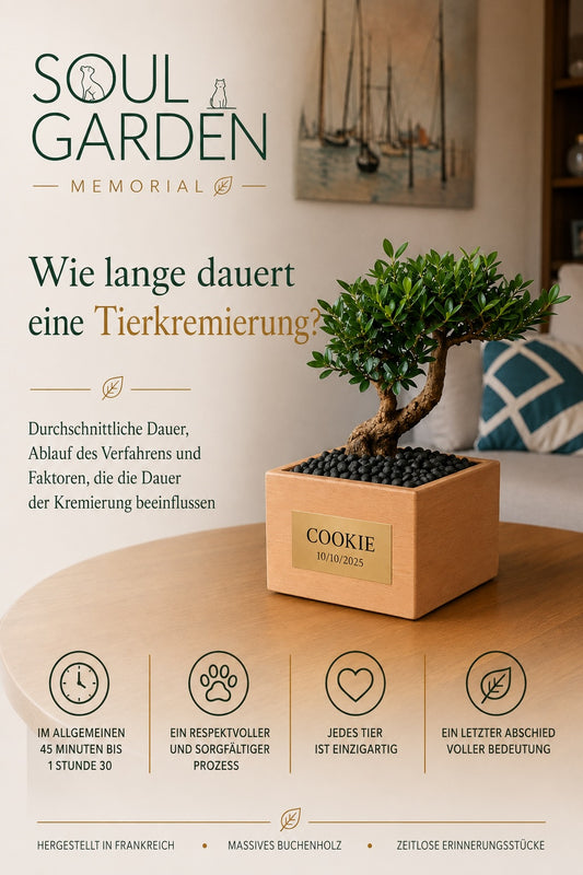 SOUL GARDEN Ratgeber zur Dauer der Tierkremierung bei Hunden und Katzen
